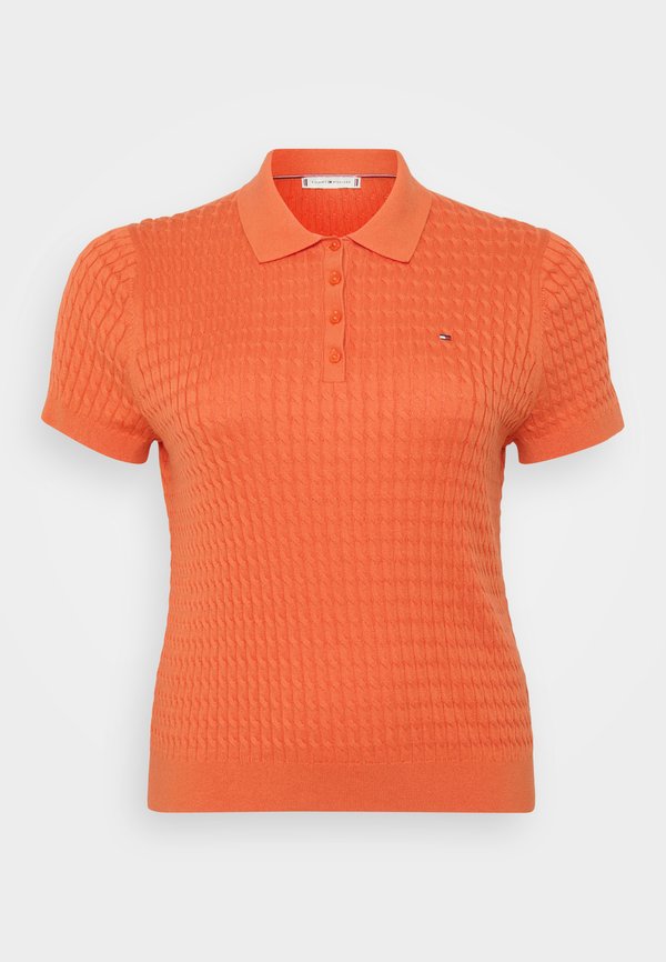CABLE FINE - Polo shirt - brilliant orange3
