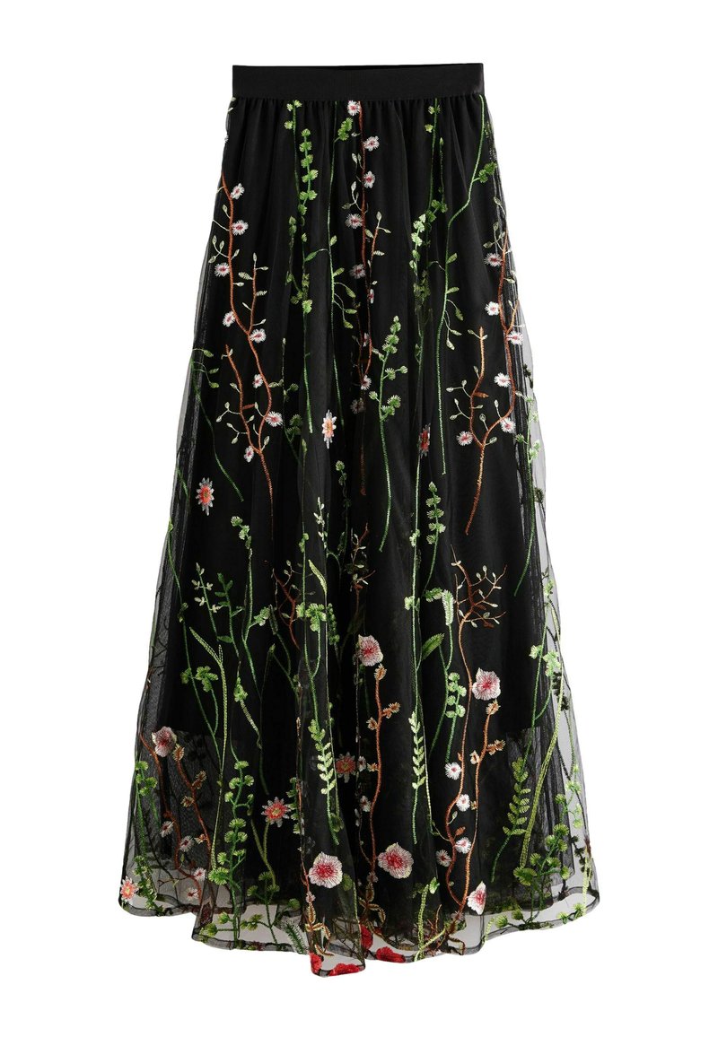 Next TALL FIT - EMBROIDERED BOHO - Maxinederdele - black