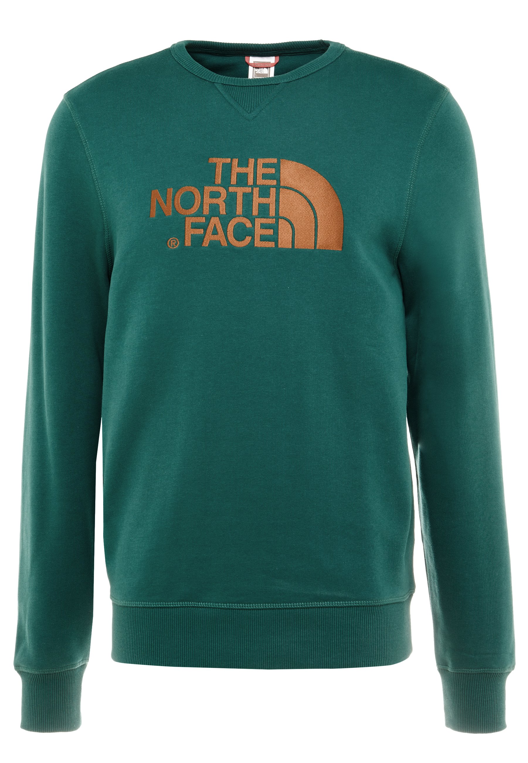 the north face tipped logo crew sweatshirt