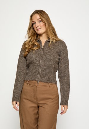 JUNE - Kardigán - walnut melange