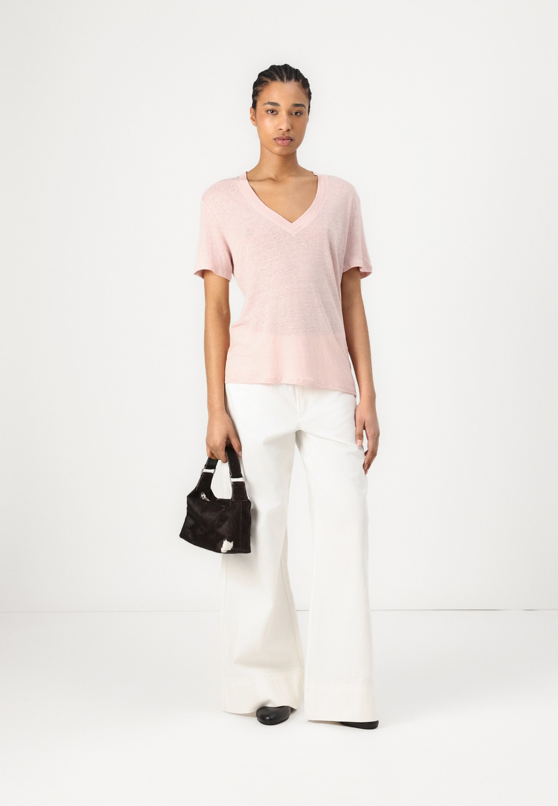 売れ筋商品|||ボス Tシャツ レディース トップス ELA - Basic T-shirt - open pink BOSS ELA - T-Shirt basic - open pink/pink - Zalando