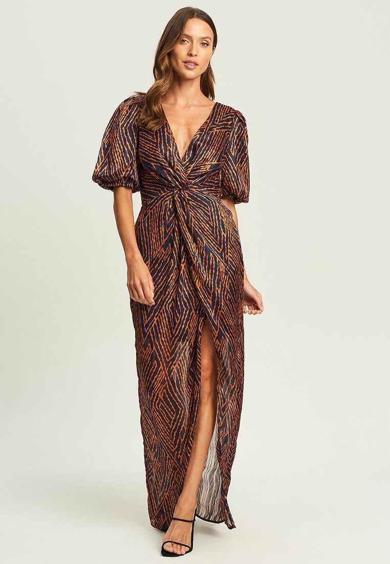 BWLDR ORLANDO - Maxi šaty - navy zebra print