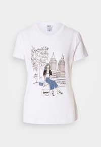 BOW BRIDGE CONVERSATIONAL  - T-shirt med print - white