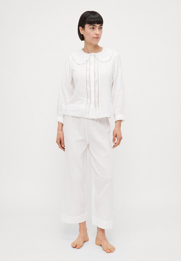 WOMENS FANCY COLLAR SHIRT POCKET TROUSERS - Pyjama set4