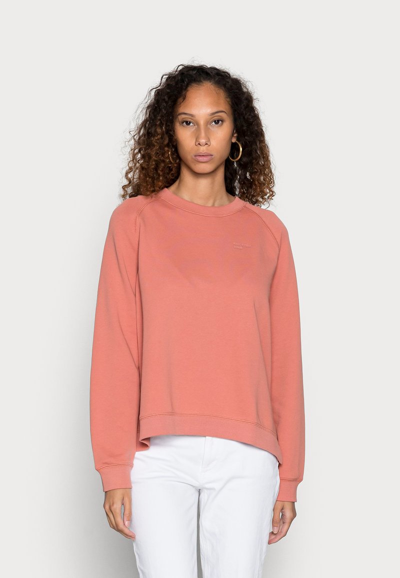 Marc O'Polo DENIM RAGLAN LONGSLEEVE SLITS AT SIDESEAM - Camisola - raw clay