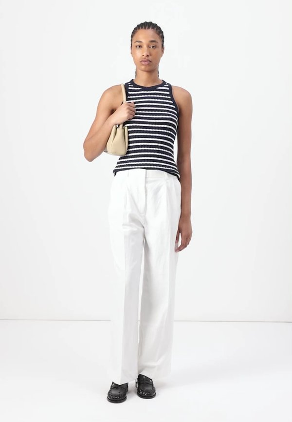 STRAIGHT PANTS - Trousers - ivory petal4