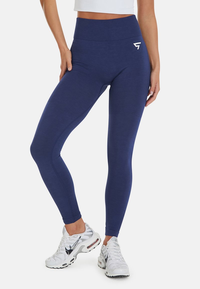 SQUATPROOF SCRUNCH DELUXE HIGH WAISTED - Tajice-hlače - dark blue