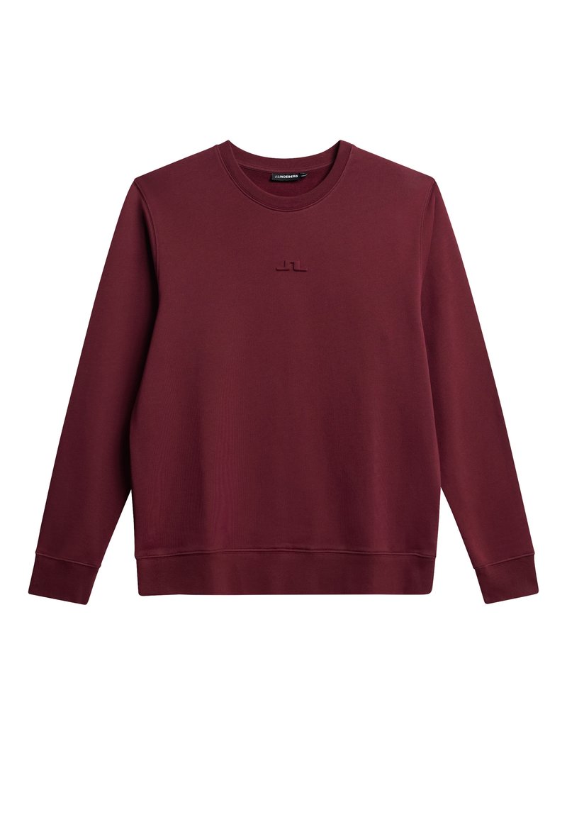 J.LINDEBERG Sports Sweater donkerrood gemêleerd