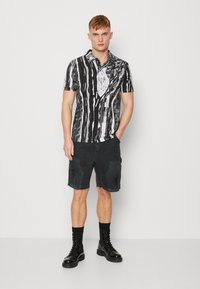 Carlo Colucci - UNISEX - Polo marškinėliai - offwhite/black/antracite/grey Miniatiūros vaizdas 1