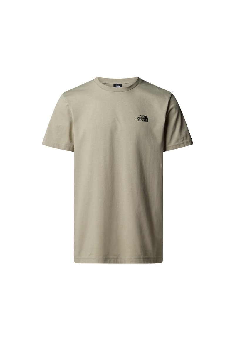 The North Face M SS SIMPLE DOME TEE - Sport T-shirt - clay grey tnf ...