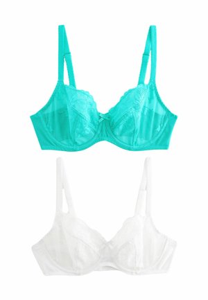 2 PACK NON PAD - Balconette melltartó - teal blue white