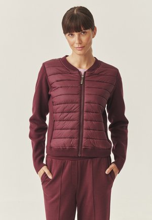 Felpa con zip - red