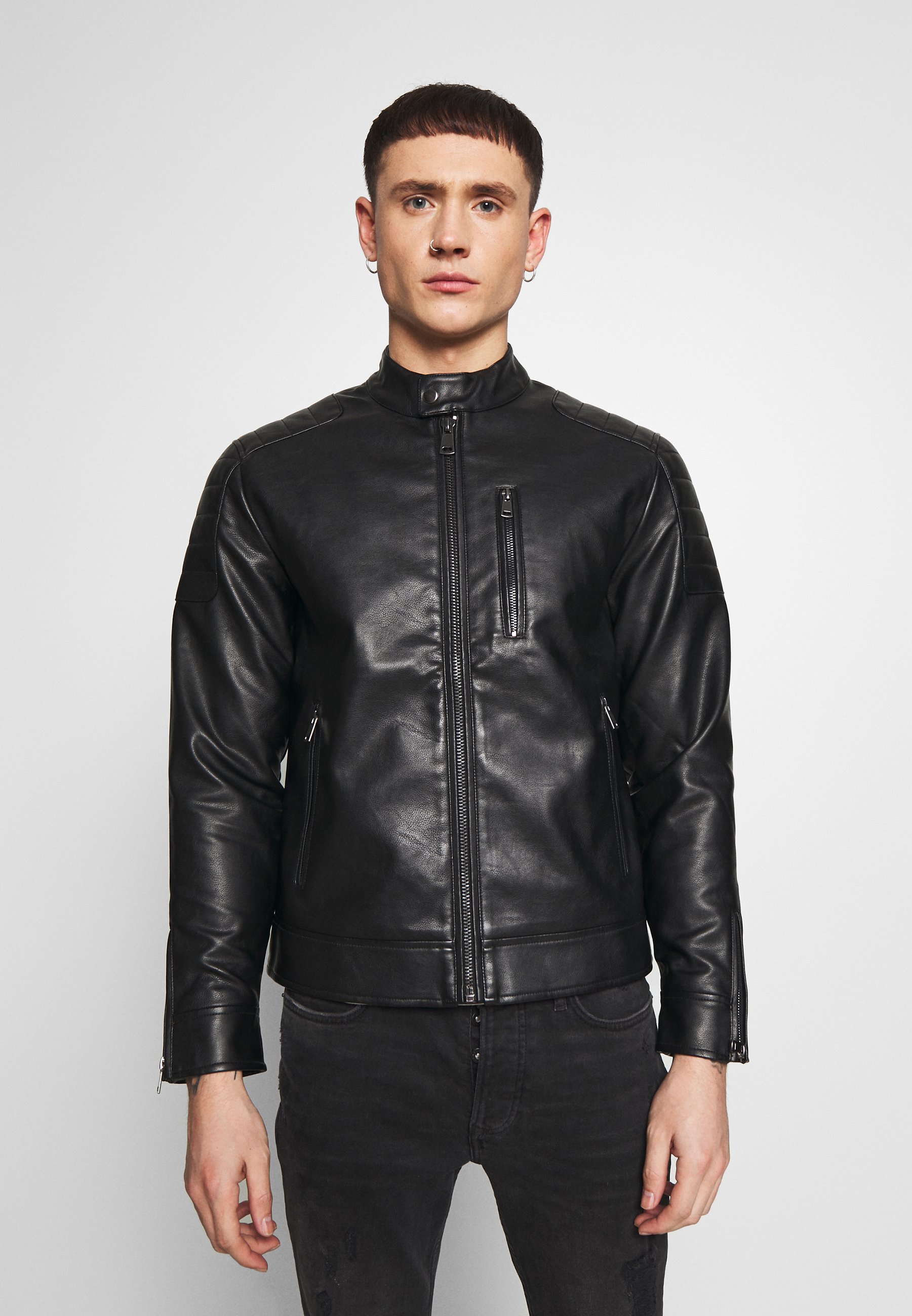 Redefined Rebel RIVER JACKET Imitert skinnjakke black Redefined Rebel RAFAEL JACKET Imitert skinnjakke black
