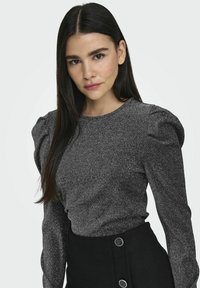 ONLY MIT LANGEN ÄRMELN GLITZER - Longsleeve - black