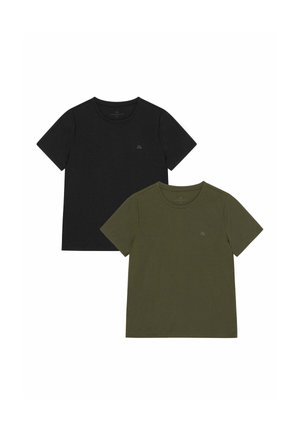 Danish Endurance, MOMENTUM RUNNING 2-PACK - Sport T-Shirt - black dark olive