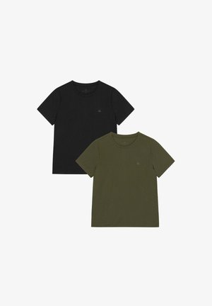 Danish Endurance, MOMENTUM RUNNING 2-PACK - Sport T-Shirt - black dark olive