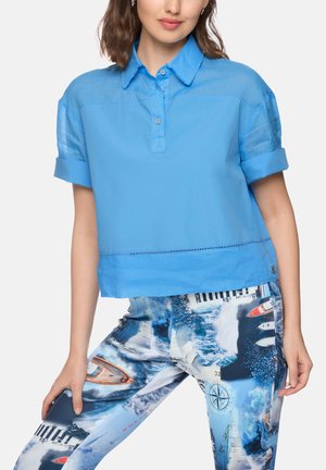 Marc Cain Sports, BLUSE "RETHINK TOGETHER" - Bluse - little boy blue