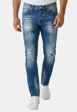 Local Fanatic, JEANS GATEN - SPIJKERBROEK VOLWASSENEN - JEANS - BLAUW - JC-8228 - Slim fit jeans - blauw