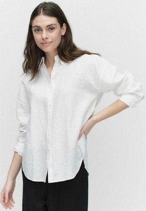 CAMERA LINEN - Button-down blouse - white