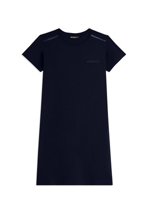 REGULAR FIT LUNGHEZZA MEDIA CON LOGO - Vestito di maglina - dark blue