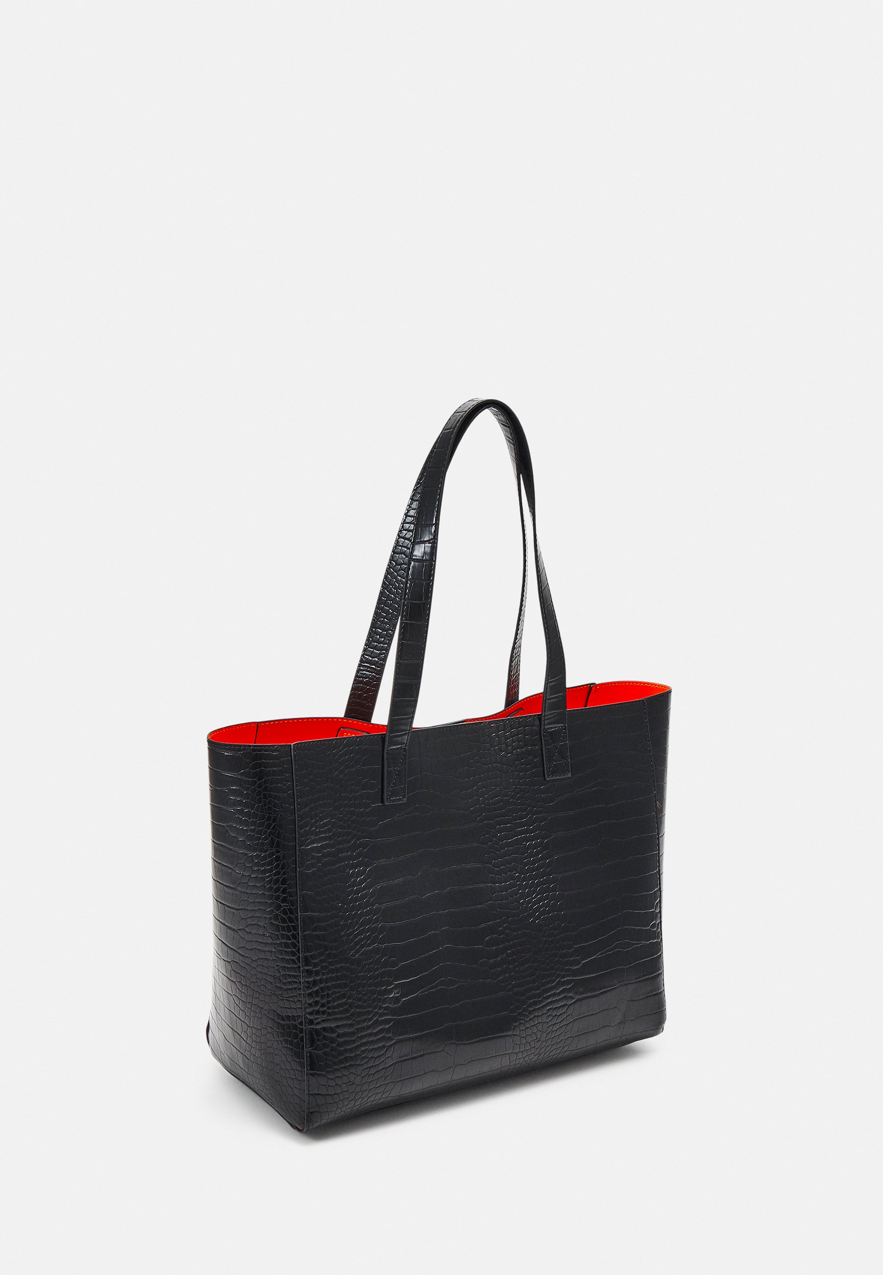 river island black tote bolsa