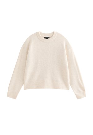 New Look, OFF WHITE MIDWEIGHT CREW NECK JUMPER - Trui - off white