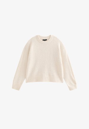 New Look, OFF WHITE MIDWEIGHT CREW NECK JUMPER - Trui - off white