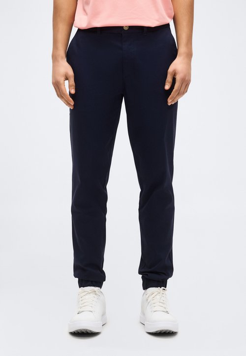 WILLIT Golfbroek voor heren, joggingbroek, stretch, slim fit, joggingbroek, kostuumbroek, sneldrogend, lang, golfbroek met zakken, grijs, XL