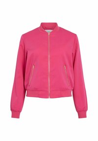 Športna jopa s kapuco na zadrgo - pink yarrow