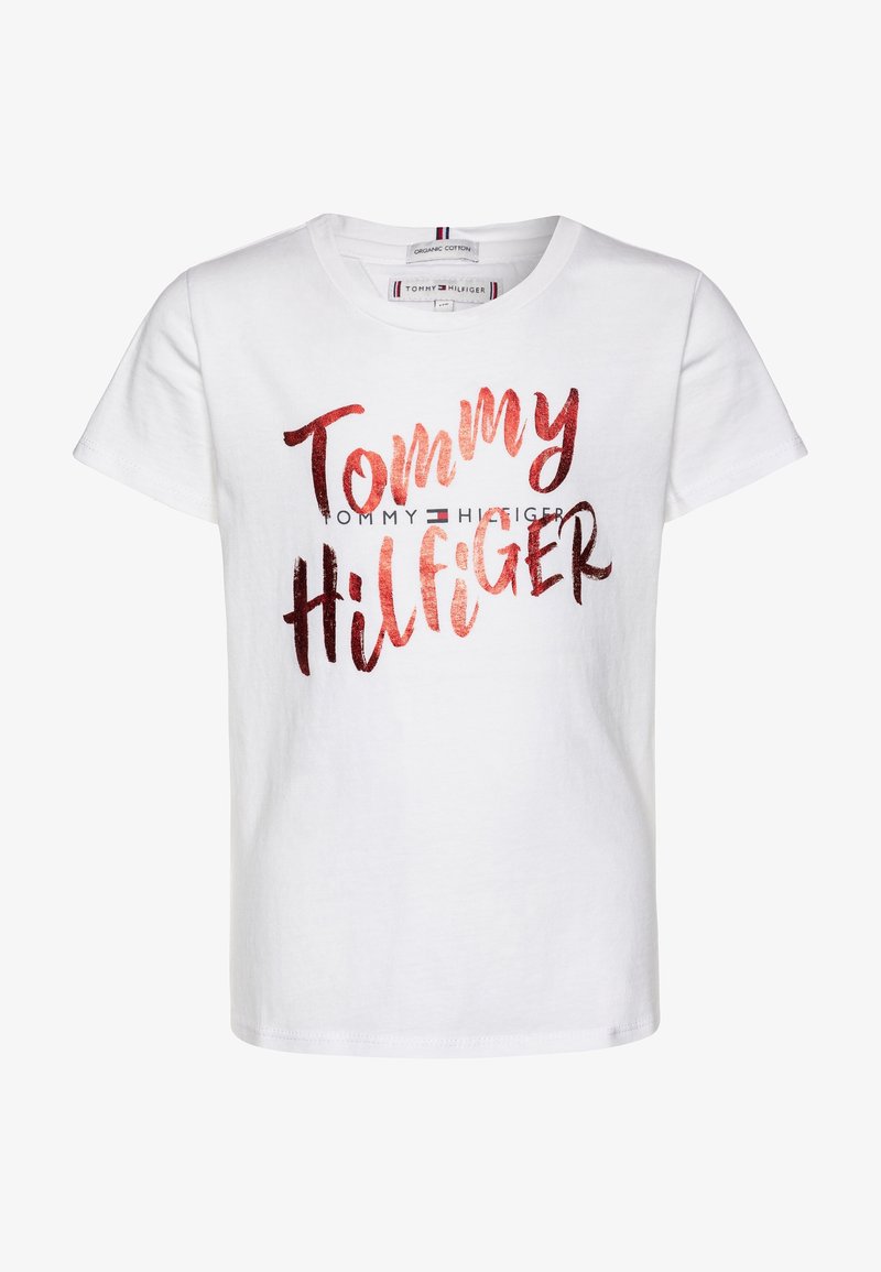 Tommy Hilfiger GRAPHIC ON TEE - Triko s potiskem - white