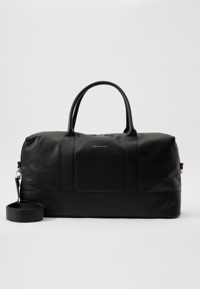 WANT Les Essentiels KELOWNA PEBBLEGRAINED WEEKENDER BAG UNISEX - Matkakassi - black