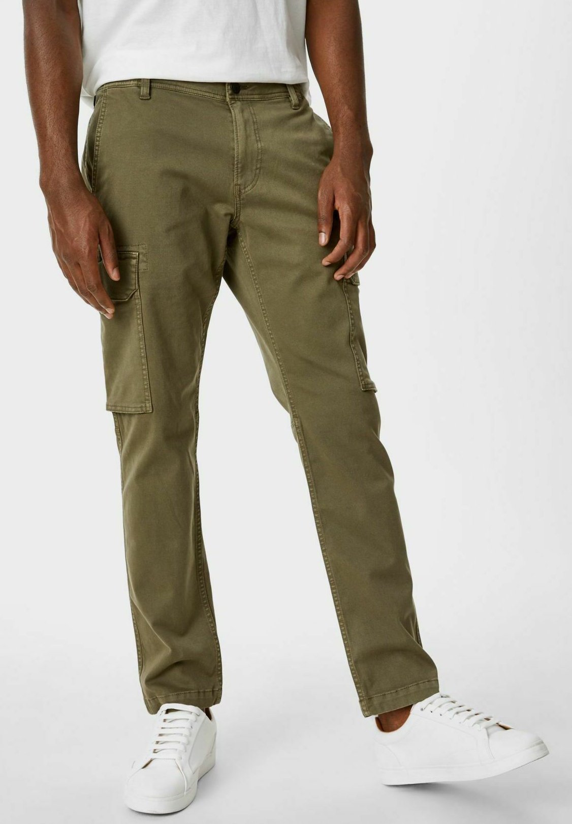C\u0026A Pantaloni cargo - green/verde - Zalando