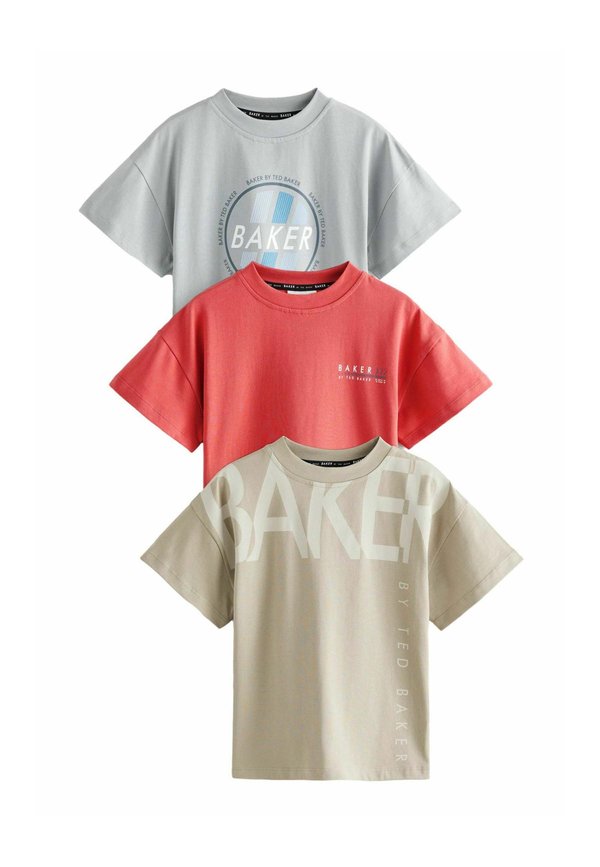 REGULAR FIT - GRAPHIC 3 PACK - T-Shirt print - multi