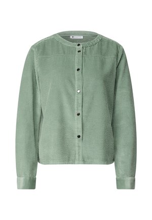 Street One, LONG-SLEEVED CORDUROY BLOUSE WITH DECORATIVE SEAM - Blouse - eucalyptus green