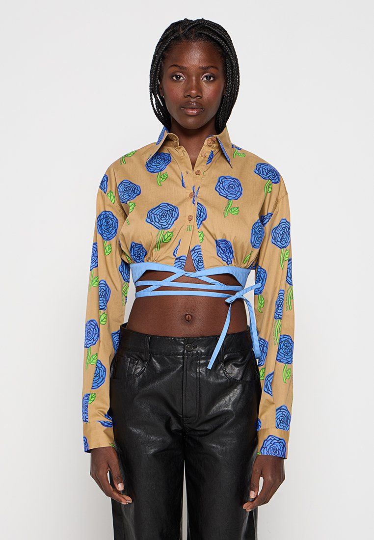 Versace Jeans Couture Overhemdblouse okergeel