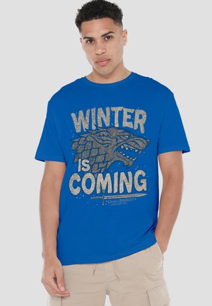 Cotton Soul, GAME OF THRONES WINTER IS COMING - T-Shirt print - royal blue