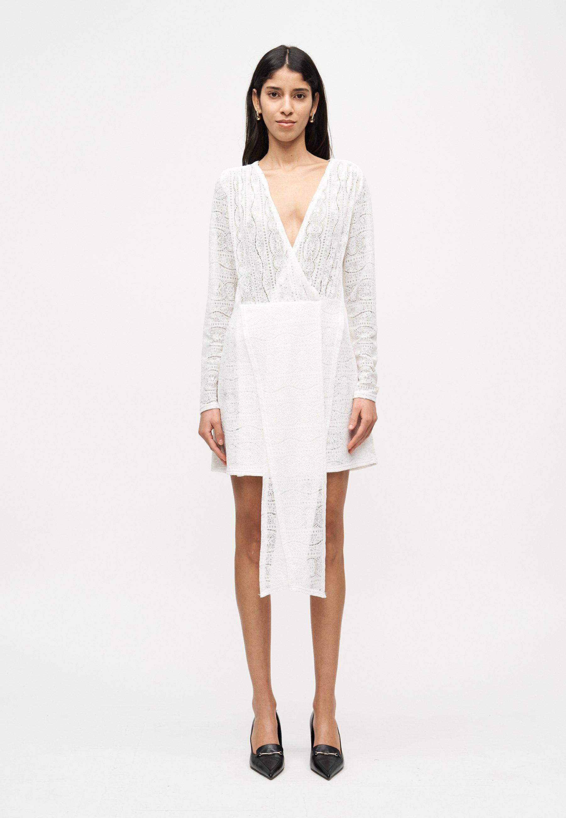 DESIGNERS REMIX LALA SHORT DRESS - Day dress - cream/off-white - Zalando.ie