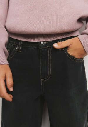 Mango Kids, KID - Džínsy voľného strihu - black denim