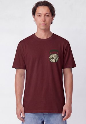 watapparel, NO PAIN, NO GAIN 01 UNISEX - T-shirt print - burgundy