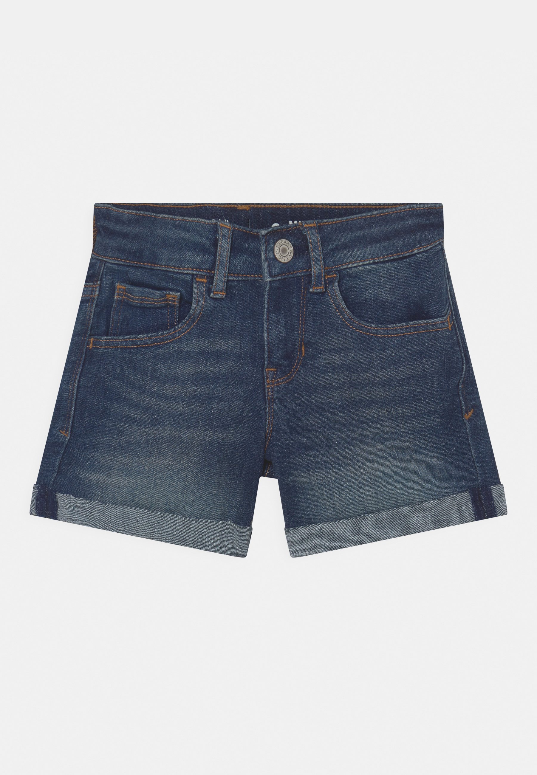 GAP INDIGO GIRL - Denim shorts - dark 
