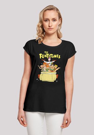 EXTENDED SHOULDER DIE FAMILIE FEUERSTEIN THE RIDE - Print T-shirt - black