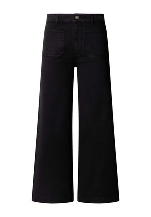 Pepe Jeans, HIGH RISE WIDE CROP TANIA POCKET - Wide leg - black