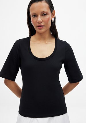 NA-KD Basic T-shirt - black