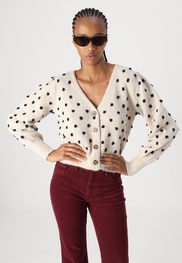 SIGRID LIFE VNECK STRUC - Cardigan - cement3