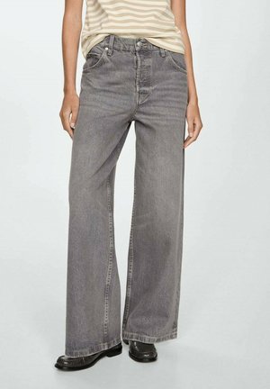 Široké nohavice - grey denim