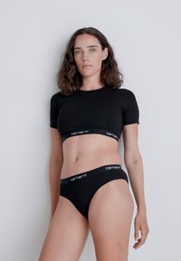 Carhartt WIP SCRIPT CROP TOP - Alussärk - black