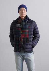 Polo Ralph Lauren PATCHWORK PLAID WOOL-BLEND SCARF - Écharpe - red/multi-coloured