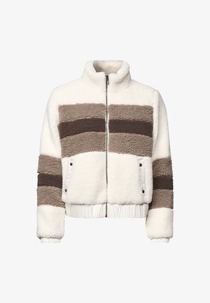 Street One, COLOR-BLOCK TEDDY JACKET - Veste polaire - pure beige