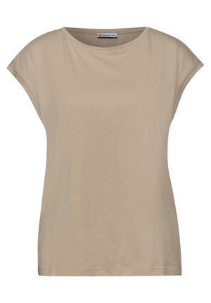 Street One, SHIRT MIT BOATNECK UND DEKO-DETAIL - T-paita - timeless beige
