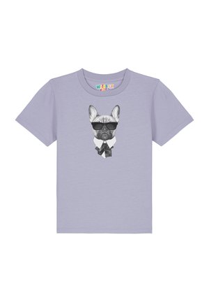 watapparel EIN FESCHER HUND - T-shirt print - lavender